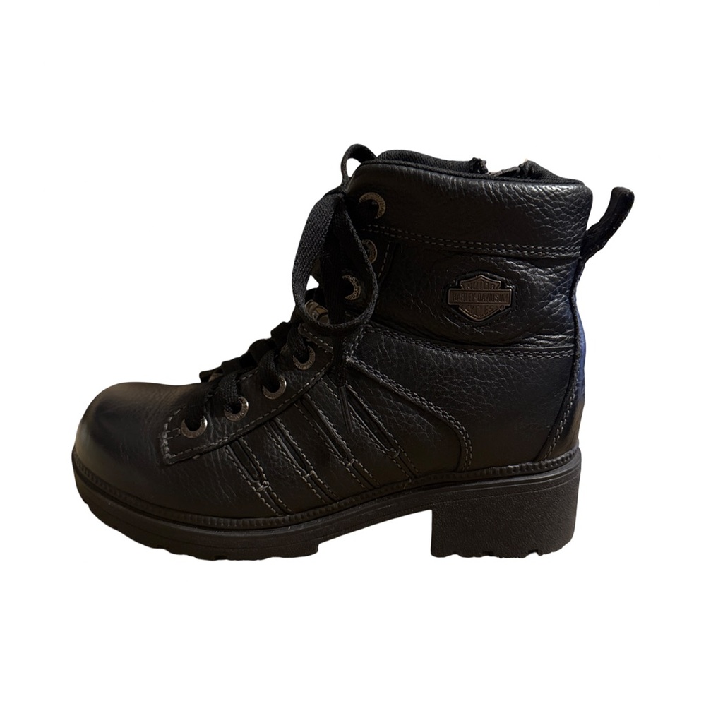 Harley-Davidson Black Leather Womens Boots
